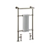 Burlington Traditional towel rail with white column inset Bloomsbury R2