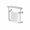 Bard & Brazier B&B Traditional towel rail with white column inset Florian FLW70/80R