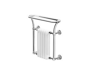 Traditional towel rail with white column inset Florian FLW70/66R -  TheClassicHouse - the classic bathroom and kitchen specialist