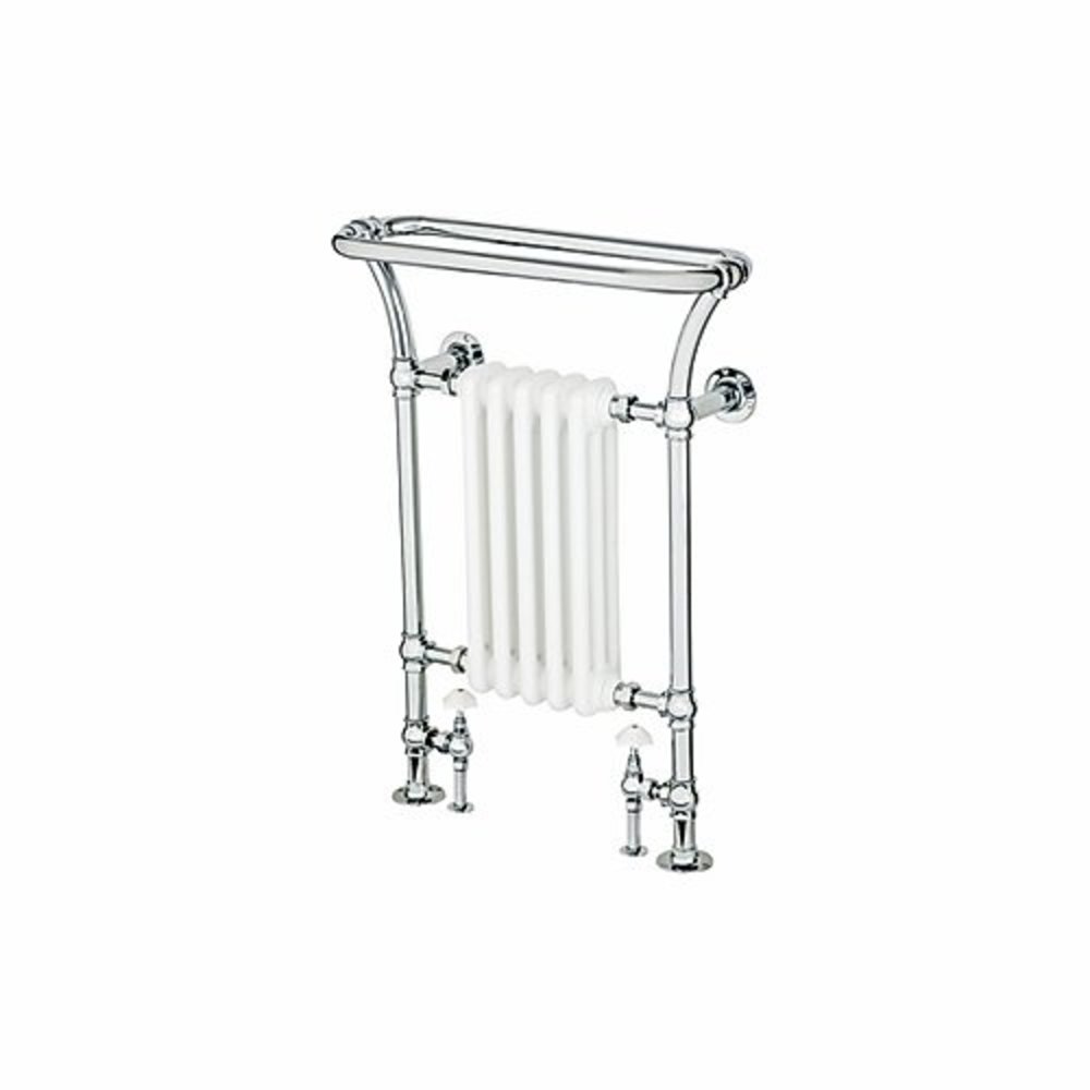 Bard & Brazier B&B Traditional towel rail with white column inset Florian FLF90/66R