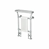 Bard & Brazier B&B Traditional towel rail with white column inset Florian FLF90/66R