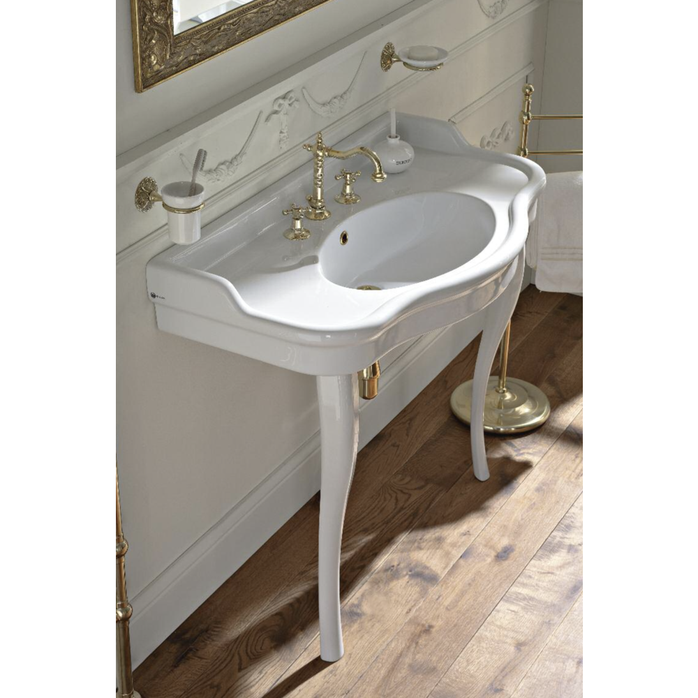 Sbordoni SB Palladio 100cm console basin with ceramic legs