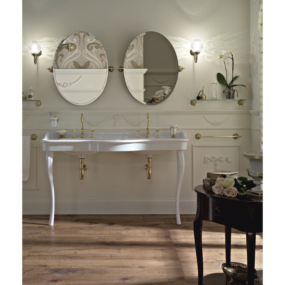 Sbordoni ex showroom: SB Palladio 150cm double console basin with ceramic legs