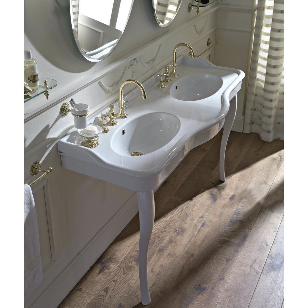 Sbordoni ex showroom: SB Palladio 150cm double console basin with ceramic legs