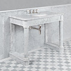 LB Russborough single carrara marble console LB-6331WH Lefroy Brooks Marble LB Russborough single carrara marble console LB-6331WH
