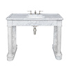 LB Russborough single carrara marble console LB-6331WH Lefroy Brooks Marble LB Russborough single carrara marble console LB-6331WH