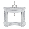 Lefroy Brooks Marble LB Demi Lune Carrara marmer console wastafel LB-6330WH