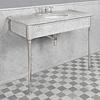 Lefroy Brooks Marble LB Edwardian Carrara marmer console wastafel met poten LB-6334WH