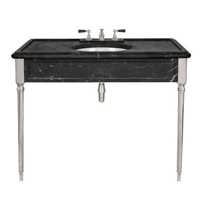 Edwardian black marble console LB6334BK