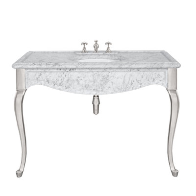 La Chapelle carrara marble console LB6335WH