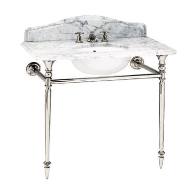 Hepburn Single carrara marble console