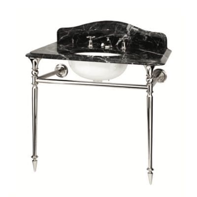 Hepburn Single Marquina marble console