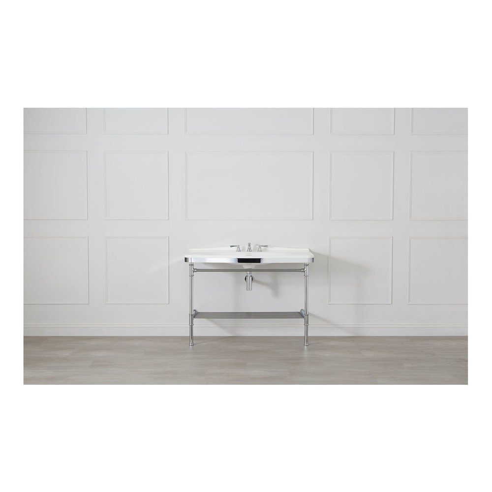 Victoria + Albert V+A Metallo 114 basin & washstand with chrome legs MET-114