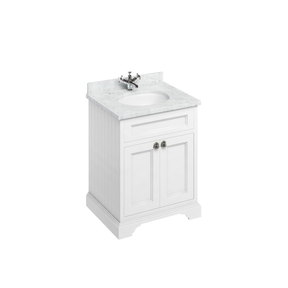 BB Edwardian 65 basin unit with Carrara Minerva top and basin FF8-BC66