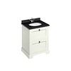 BB Edwardian 65 basin unit with Black Granite Minerva top and basin FF9-BB66