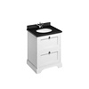 65 Waschtischschrank mit Minerva-Platte Black Granite und Waschbecken FF9-BB66 BB Edwardian 65 Waschtischschrank mit Minerva-Platte Black Granite und Waschbecken FF9-BB66