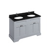 130 Waschtischschrank mit Minerva-Platte Black Granite und 2 Waschbecken FC9-BB12 BB Edwardian 130 Waschtischschrank mit Minerva-Platte Black Granite und 2 Waschbecken FC9-BB12
