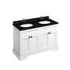 130 Waschtischschrank mit Minerva-Platte Black Granite und 2 Waschbecken FC9-BB12 BB Edwardian 130 Waschtischschrank mit Minerva-Platte Black Granite und 2 Waschbecken FC9-BB12