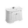 BB Edwardian 134 Waschtischschrank mit Minerva-Platte Carrara weiss und Waschbecken FC1-BC13