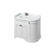 BB Edwardian 100 basin unit with Carrara white Minerva top and basin left hand FC2-BC98L