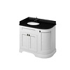100 Waschtischschrank mit Minerva-Platte Black Granite und Waschbecken links FC2-BB98L BB Edwardian 100 Waschtischschrank mit Minerva-Platte Black Granite und Waschbecken links FC2-BB98L