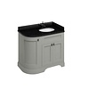 100 basin unit with Black Granite Minerva top and basin right hand FC3-BB98R BB Edwardian 100 basin unit with Black Granite Minerva top and basin right hand FC3-BB98R