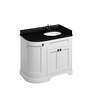 BB Edwardian 100 basin unit with Black Granite Minerva top and basin right hand FC3-BB98R