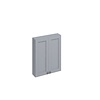 60cm wandkast met soft-close deuren en planchet F6W BB Edwardian 60cm wandkast met soft-close deuren en planchet F6W
