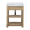 Neptune Edinburgh 700 - oak wash basin stand with marble top and underbuilt basin