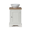 Neptune Chichester 500 - wooden wash basin stand with door, oak top and countertop basin