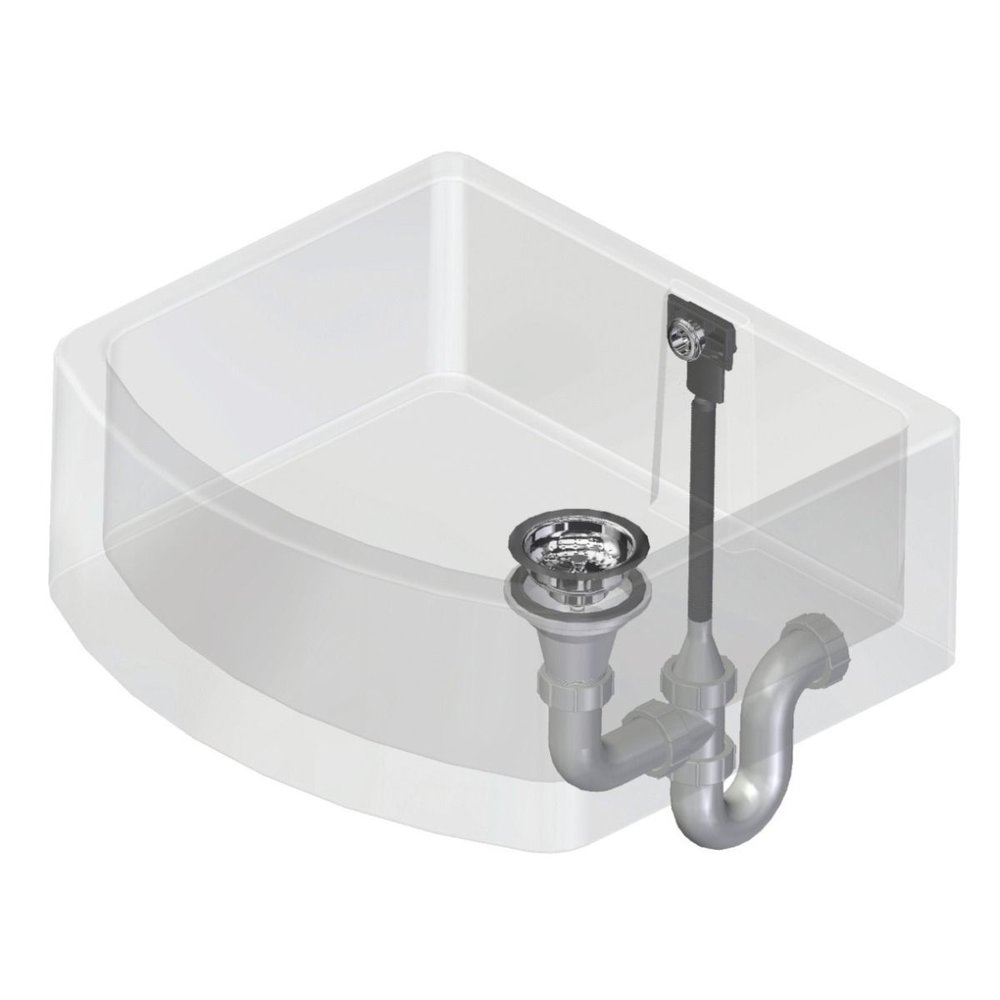 Perrin & Rowe Waste & overflow kit for single bowl E.6485