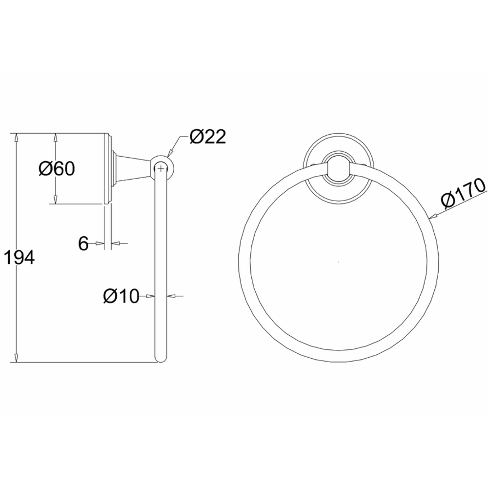 BB Edwardian Edwardian Towel Ring