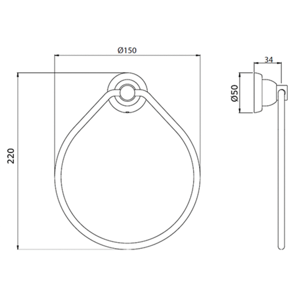 Perrin & Rowe Langbourn PR Langbourn Towel Ring