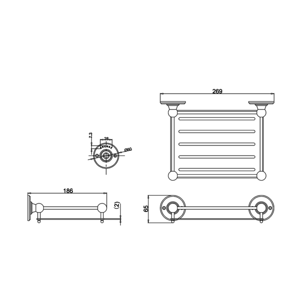 OUTLET Arcade Schwammkorb - Wandbefestigung BB Arcade OUTLET Arcade Schwammkorb - Wandbefestigung