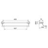 Perrin & Rowe Victorian PR Victorian 18" double towel rail