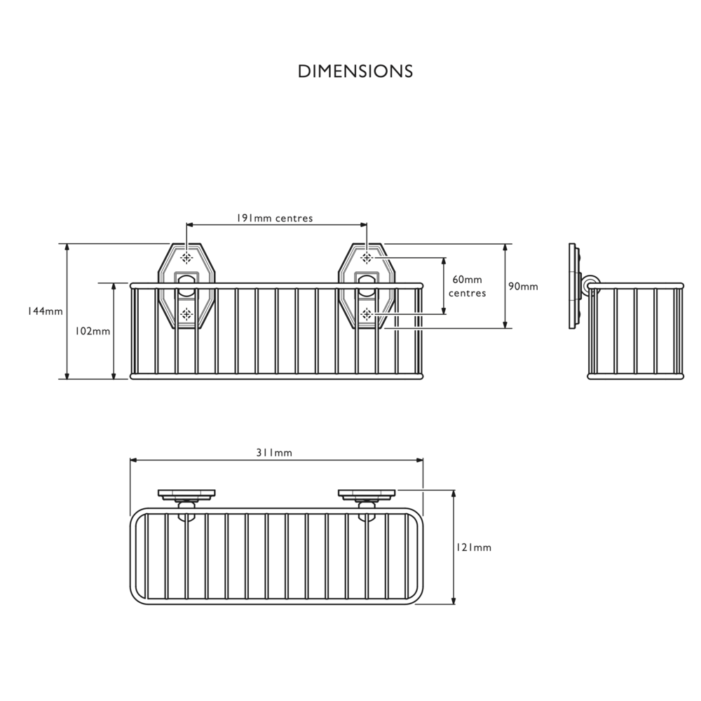 Lefroy Brooks 1930 Mackintosh LB 1930 Mackintosh bottle rack MK-4673