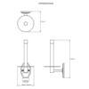 Lefroy Brooks 1930 Mackintosh LB 1930 Mackintosh spare paper holder MK-4651