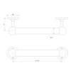 Lefroy Brooks 1900 Classic LB1900 Classic Grab bar LB-4952