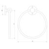 Lefroy Brooks 1900 Classic LB1900 Classic Handtuchring LB-4931