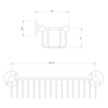 Lefroy Brooks 1900 Classic LB1900 Classic  Shower bottle rack LB-4510