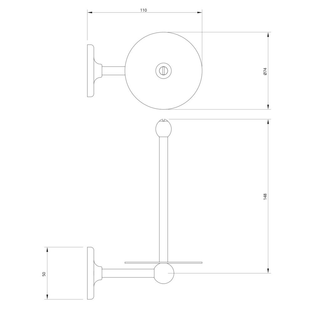 Lefroy Brooks 1900 Classic LB1900 Classic White Spare paper holder LB-4501