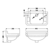 BB Edwardian Edwardian 51cm cloakroom basin