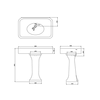 Arcade 900mm Waschtisch mit Sockel BB Arcade Arcade 900mm Waschtisch mit Sockel