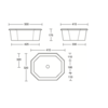 Imperial Imperial Deco white inset basin