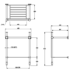 Bard & Brazier B&B Clarence onderstel met rek voor Charterhouse 62cm wastafel - CBR