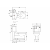 BB Edwardian Close coupled toilet with cistern - s-trap