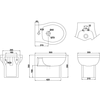 Klassiek wandbidet BB Edwardian Klassiek wandbidet