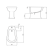 Lefroy Brooks 1910 La Chapelle LB Stand-Bidet La Chapelle