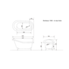 Arroll Freistehende Badewanne aus Gusseisen mit Wannenfüssen 'Bordeaux'  - 1560