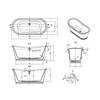 Freestanding bath Balthazar Clearwater Freestanding bath Balthazar